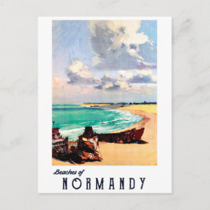 Carte Postale Plages de Normandie, France