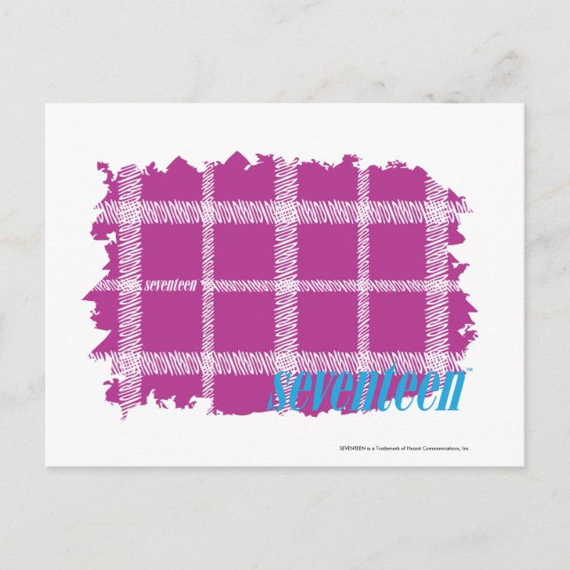 Carte Postale Plaid Purple 4 (Devant)