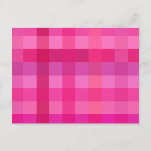 Carte Postale Plaid rose et lavande