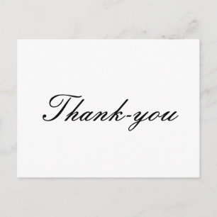 Carte Postale plain Thank-you postcards