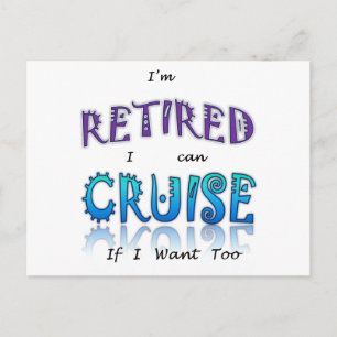 Carte Postale Plaisir à la retraite et à la croisière au soleil