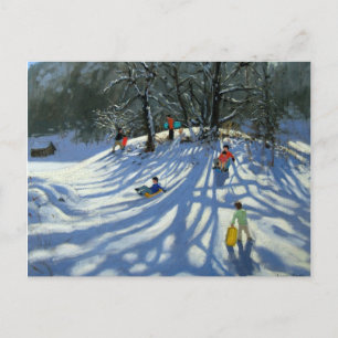 Carte Postale Plaisir dans la neige Morzine France