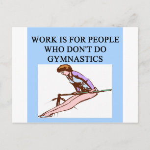 Carte Postale plaisir du gymnaste