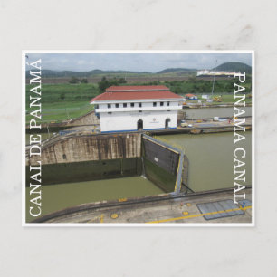 Carte Postale plan de canal panama