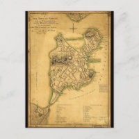 Plan de la ville de Boston Map (1775)