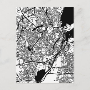 Carte Postale Plan de la ville de Copenhague Danemark