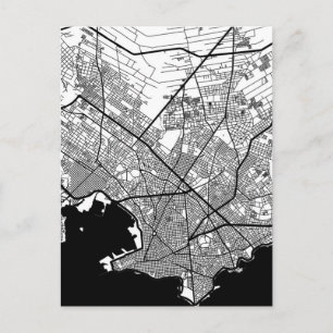 Carte Postale Plan de la ville de Montevideo Uruguay