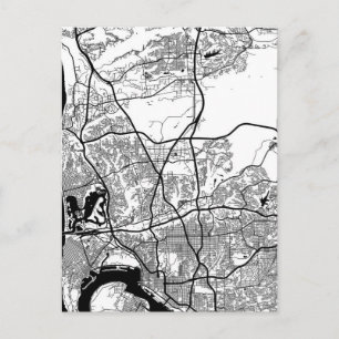 Carte Postale Plan de la ville de San Diego États-Unis