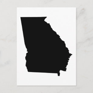 Carte Postale Plan de l'État de Géorgie