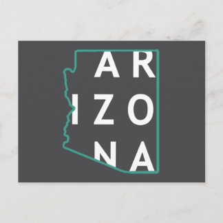 Carte Postale Plan de l'État de l'Arizona