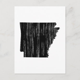 Carte Postale Plan de l'État de l'Arkansas en détresse