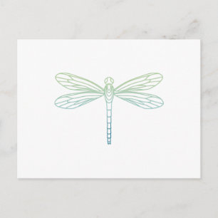 Carte Postale Plan de libellule