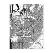 Plan de ville d'Adélaïde Australie