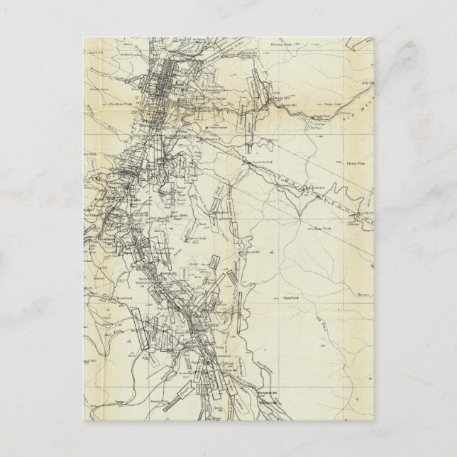 Carte Postale Plan du district de Washoe (Devant)