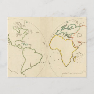 Carte Postale Plan mondial - Plan 2