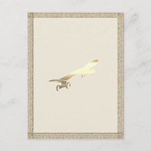 Carte Postale Planche à roulettes pour enfants Gold Board