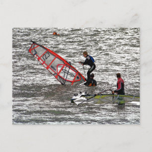 CARTE POSTALE PLANCHE À VOILE