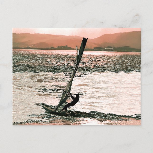 CARTE POSTALE PLANCHE À VOILE (Devant)