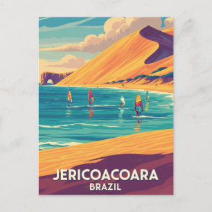 Carte Postale Planche à voile à Jericoacoara Brésil Travel