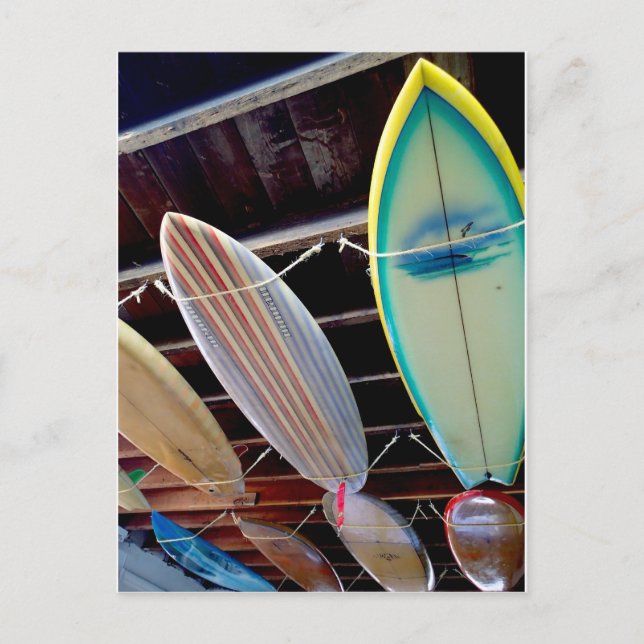 Carte Postale Planches de surf (Devant)