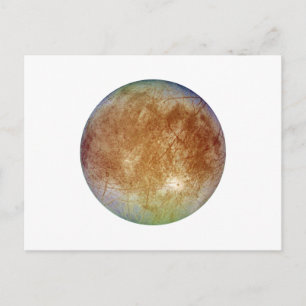 Carte Postale PLANET JUPITER'S MOON EUROPA (système solaire) ~