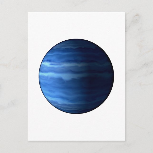 Carte Postale PLANET URANUS v2 (système solaire) ~~ (Devant)
