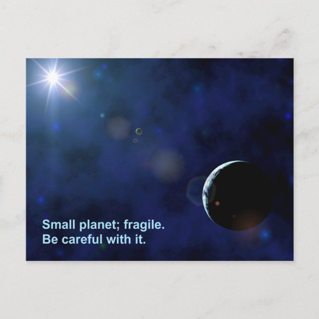 Carte Postale Planète fragile (Devant)