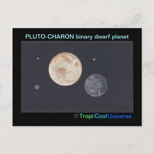 Carte postale Planète PLUTO (Devant)