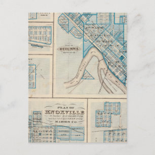 Carte Postale Plans d'Ottumwa, Russell, Scranton
