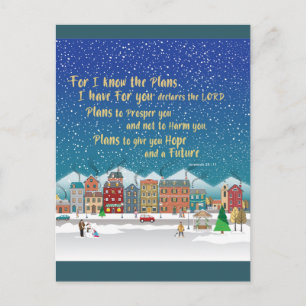Carte Postale Plans pour vous donner espoir et un Futur-Jérémie 