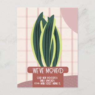 Carte Postale Plantes de maison d'adresse de NOUVEAU FOYER Moder
