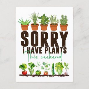 Carte Postale Plantez légume végétal appréciation végétarienne