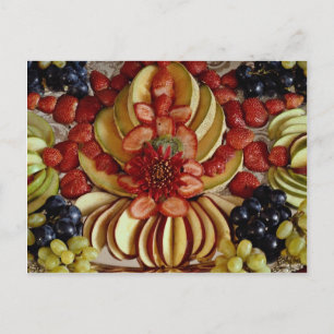 Carte Postale Plaque de fruits