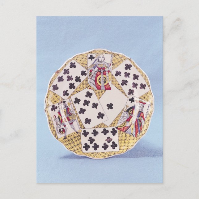 Carte Postale Plaque décorée en trompe l'oeil (Devant)