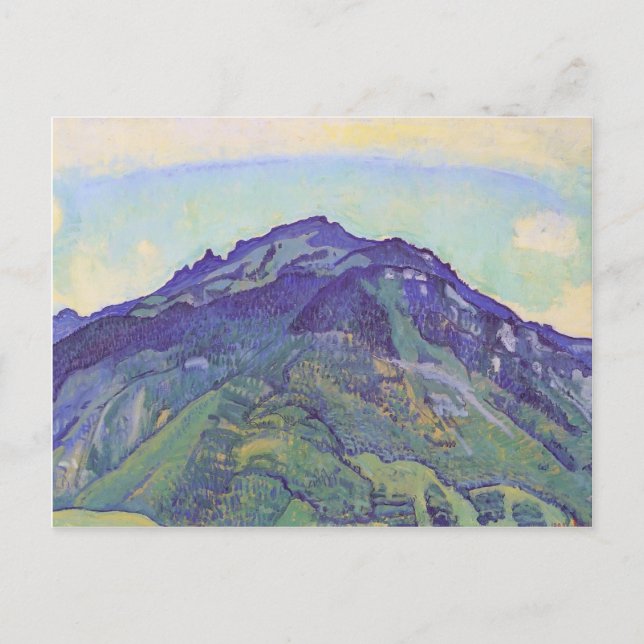 Carte Postale Plaque Ferdinand Hodler- Schynige (Devant)