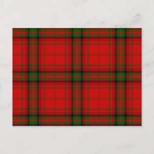 Carte Postale Plaque rouge vert tartan MacDougall