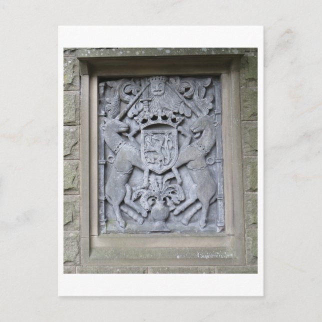 Carte Postale Plaque Unicorn (Devant)