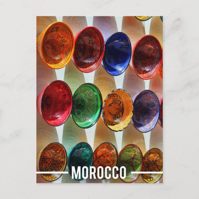 Carte Postale Plaques de céramique marocaine (Devant)