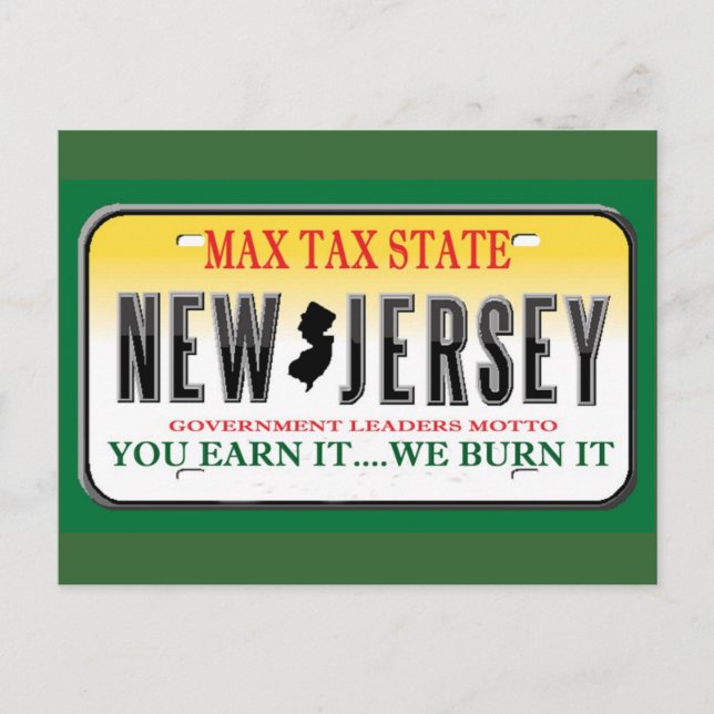 Carte Postale plaques d'immatriculation (Devant)