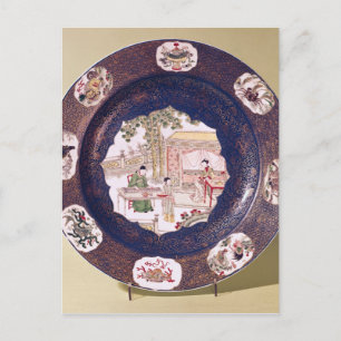 Carte Postale Plat circulaire avec scène musicale