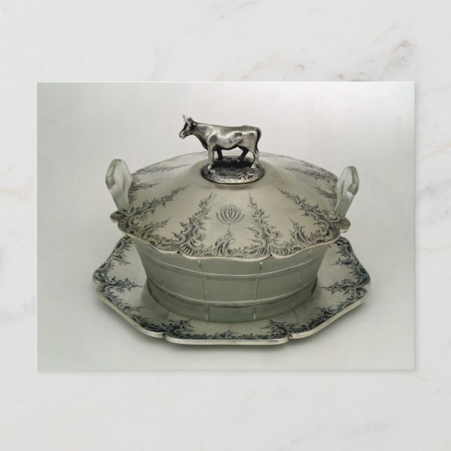 Carte Postale Plat de beurre avec base en verre dépoli (Devant)