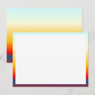 Carte postale plate de couleur ombrée lumineuse av
