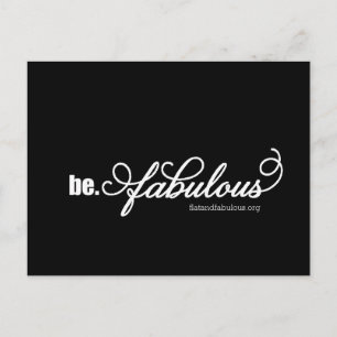 Carte postale plate et fabuleuse