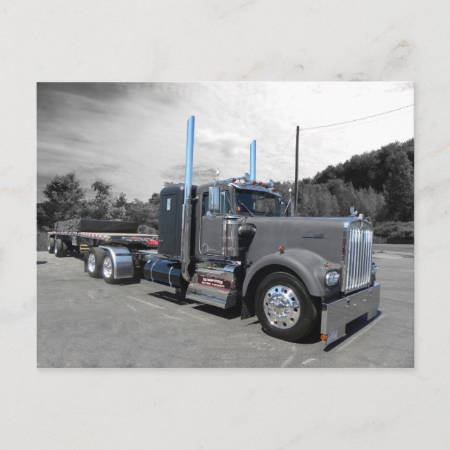 Carte postale plate Kenworth W900A (Devant)