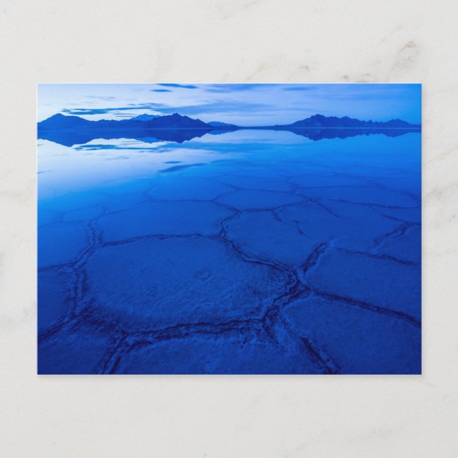 Carte Postale Plats De Sel De Bonneville En Hiver - Utah (Devant)