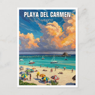 Carte Postale Playa Del Carmen Mexique Travel Plage