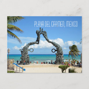 Carte Postale Playa del Carmen Plage de la mer des Caraïbes