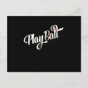 Carte Postale Playball Baseball et softball