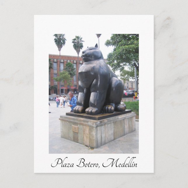 Carte Postale Plaza Botero, Medellin, Colombie (Devant)