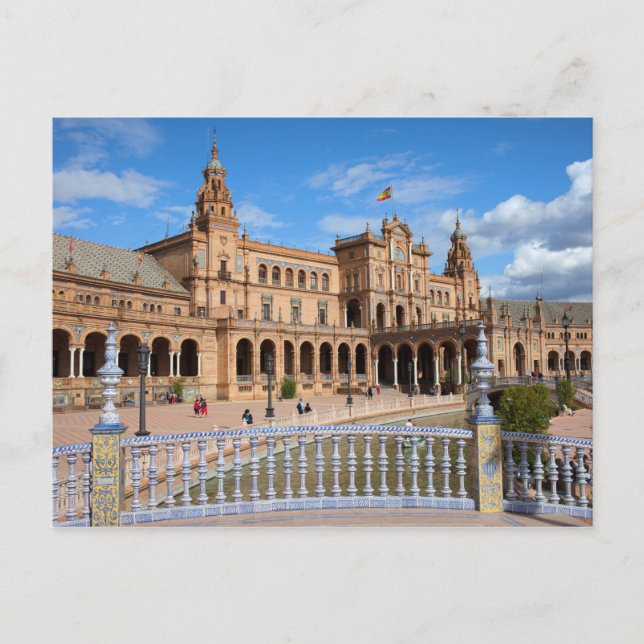Carte Postale Plaza de Espana à Seville (Devant)